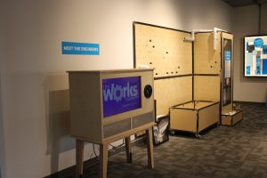 interactive house exhibit for science museum