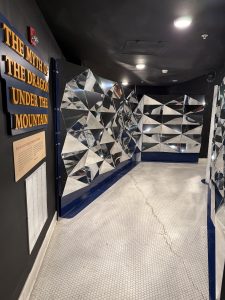 mirrored wall exhibit for museum