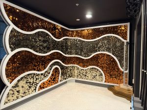 sequin wall for museum