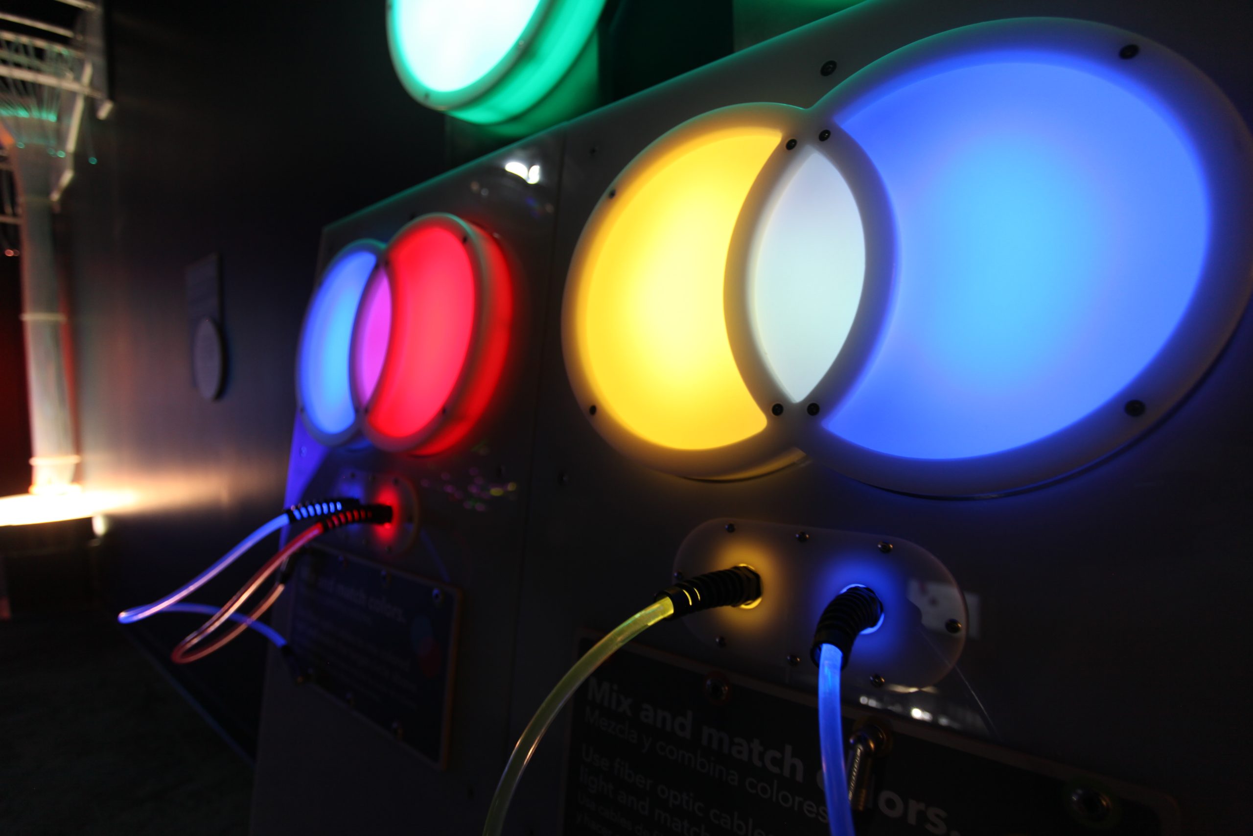 color mixing exhibit for childrens museum