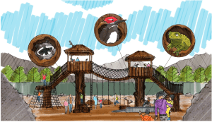 conceptual design for playscape in zoo