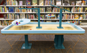 bank exhibit for library