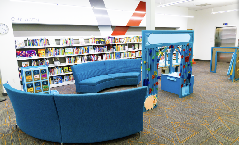 bank exhibit for library