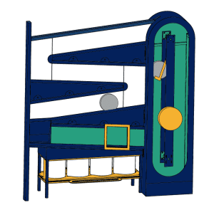 conceptual design for coin sorter exhibit